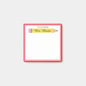 Teacher's Sticky Note Gift: een notitie van de ler (Voorkant)