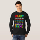Teachers Students Happy 100 Days of School T-shirt (Voorkant volledig)