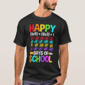 Teachers Students Happy 100 Days of School T-shirt (Voorkant)