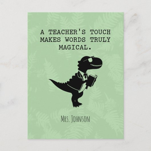 Teacher's Touch Makes Words Truly Magical Briefkaart (Voorkant)