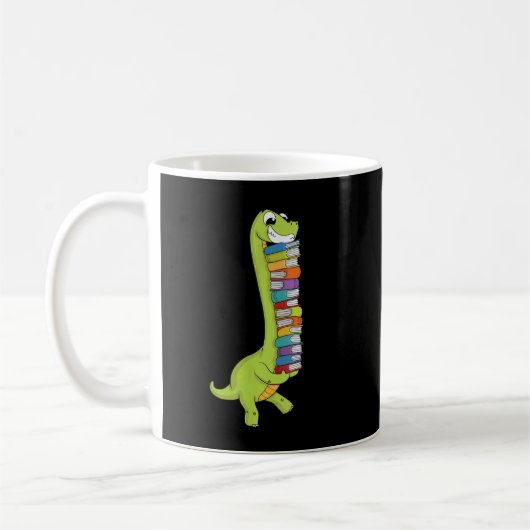 Teachersaurus Dinosaur Teacher Shirt Dino Reading Koffiemok (Links)