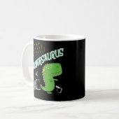 Teachersaurus Dinosaur Teacher TRex Coffee Mok (Voorkant links)