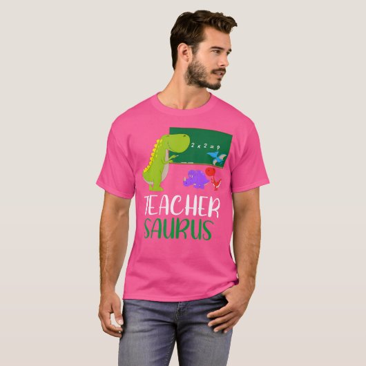 Teachersaurus - Funny Dinosaur Teacher Appreciatio T-shirt (Voorkant volledig)