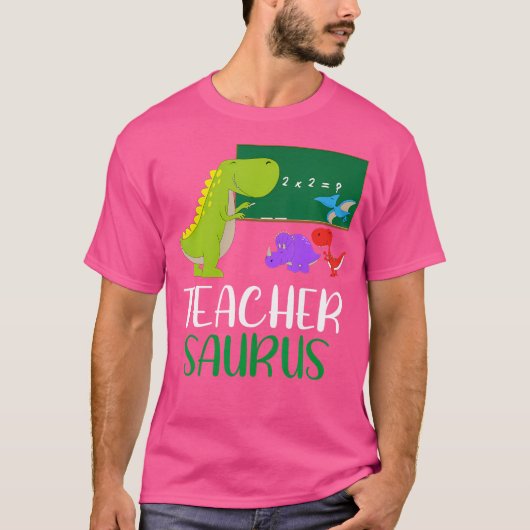 Teachersaurus - Funny Dinosaur Teacher Appreciatio T-shirt (Voorkant)