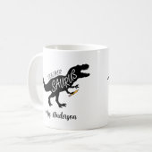 Teachersaurus Grappige Leraar Dinosaurius Naam T R Koffiemok (Voorkant links)