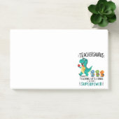 Teachersaurus leraar humor met kleine dinosauriërs post-it® notes (Kantoor)