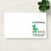 Teachersaurus leraar humor met kleine dinosauriërs post-it® notes (Kantoor)