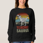Teachersaurus Rex Dinosaur Teacher Saurus Family D Trui (Voorkant)
