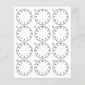 Teachers's Teaching Aid Vertel de tijd Flyer (Achterkant)