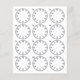 Teachers's Teaching Aid Vertel de tijd Flyer