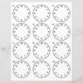 Teachers's Teaching Aid Vertel de tijdwerkbladen (Voorkant)