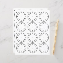 Teachers's Teaching Aid Vertel de tijdwerkbladen