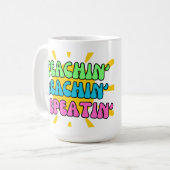 Teachin', Beachin', Repeatin' met zonneschijn Koffiemok (Voorkant links)