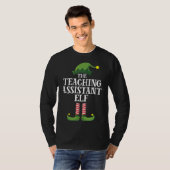 Teaching Assistant Elf Matching Family Group Chris T-shirt (Voorkant volledig)