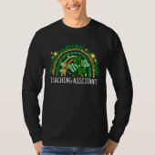 Teaching Assistant Rainbow Lucky St Patrick's Day T-shirt (Voorkant)
