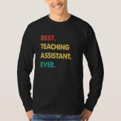 Teaching Assistant Retro Best Teaching Assistant E T-shirt (Voorkant)