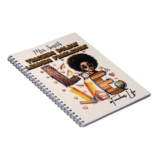 Teaching Boldly Custom Teacher Journal Notitieboek (Rechterzijde)