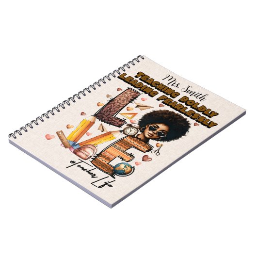 Teaching Boldly Custom Teacher Journal Notitieboek (Linkerzijde)