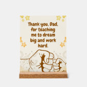 Teaching Dad-Inspirational Fathers Day Quote Acryl Bord (Voorkant)