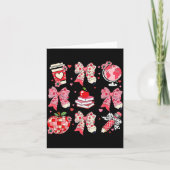 Teaching Is A Work Of Heart Pencil Bow Teacher Val Kaart (Voorkant)