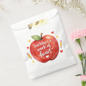 Teaching Is a Work of Heart Teacher Favor Bags Bedankzakje (Gezegeld)