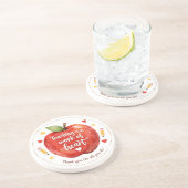 Teaching Is a Work of Heart Teacher Sandstone Zandsteen Onderzetter (Zijkant)