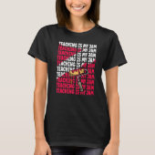 Teaching is my Jam Back to School Teachers Student T-shirt (Voorkant)