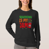 Teaching is my Jam Back to School Teachers Student T-shirt (Voorkant)