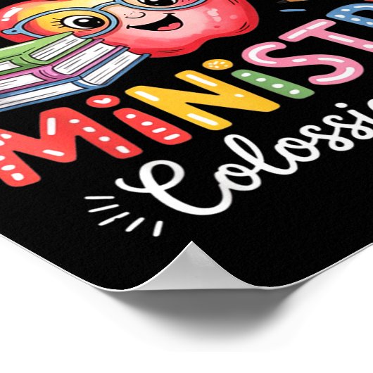 Teaching Is My Ministry Christian Teacher Design  Poster (Hoek)