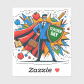 Teaching Is My Superpower Funny Appreciation Vinyl Sticker (Vel)
