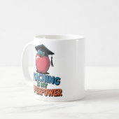 Teaching Is My Superpower Funny Teacher Coffee Mug Koffiemok (Voorkant links)