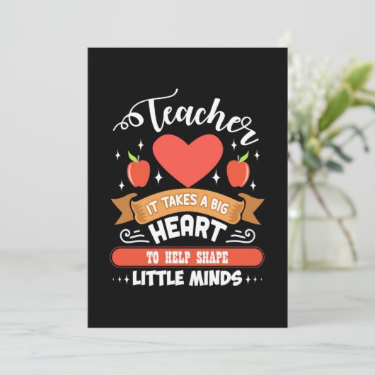 Teaching It Takes A Big Heart Kaart (Staand voorkant)