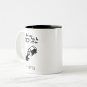 Teaching Language Arts My True Calling Educator Tweekleurige Koffiemok (Voorkant links)