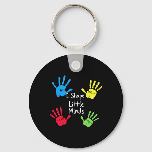 Teaching Little Minds Docenten Waardering Terug Na Sleutelhanger (Voorkant)