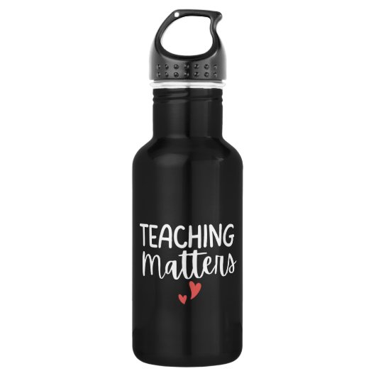 'Teaching Matters' Teacher Appreciation Gift Waterfles (Voorkant)