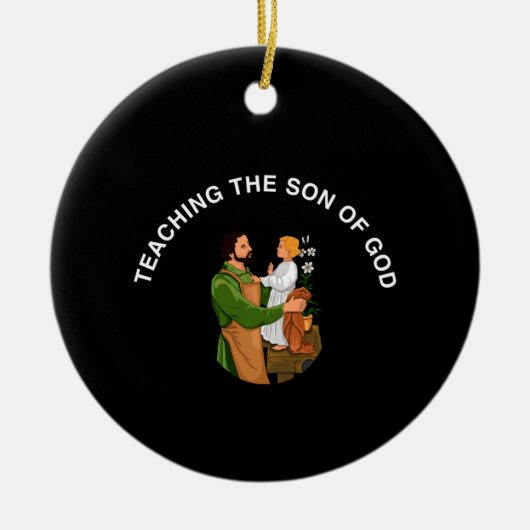 TEACHING THE SON OF GOD KERAMISCH ORNAMENT (Voorkant)