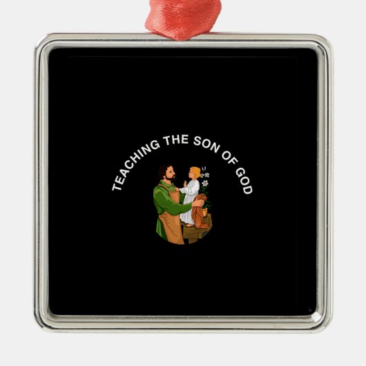 TEACHING THE SON OF GOD METALEN ORNAMENT (Voorkant)