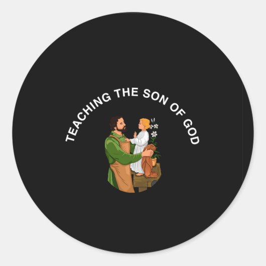TEACHING THE SON OF GOD RONDE STICKER (Voorkant)