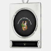 TEACHING THE SON OF GOD VERZILVERD BANNER ORNAMENT (Links)
