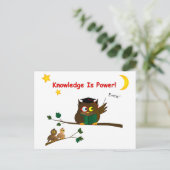 Teaching Wise Owl Briefkaart (Staand voorkant)