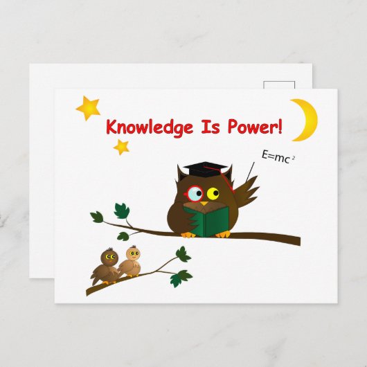 Teaching Wise Owl Briefkaart (Voorkant / Achterkant)