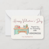 Teaching with Kindness – Teacher Valentine Card Notitiekaartje (Voorkant)