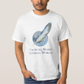Teaching Words, Inspiring Worlds T-shirt (Voorkant)
