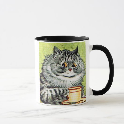 Teacup Cat van Louis Wain Mok (Rechts)