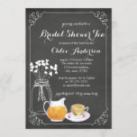 Teacup Chalkboard Elegant Bridal Shower Invitation Kaart<br><div class="desc">bruiddoucheuitnodigingen in de Little Bayleigh Store.</div>