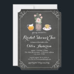 Teacup Chalkboard Vrijgezellenfeest Tea Party Invi Kaart<br><div class="desc">bruiddoucheuitnodigingen in de Little Bayleigh Store.</div>