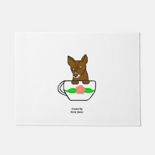 Teacup Chihuahua door Mat