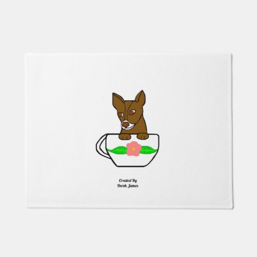 Teacup Chihuahua door Mat (Voorkant)