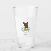 Teacup Chihuahua Glazen Tuimelaar (Achterkant)