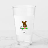 Teacup Chihuahua Glazen Tuimelaar (Voorkant)
